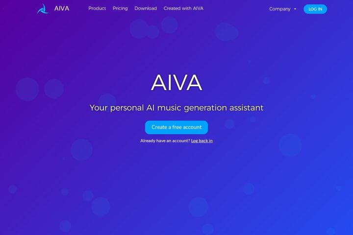AIVA AI 智能体工具截图