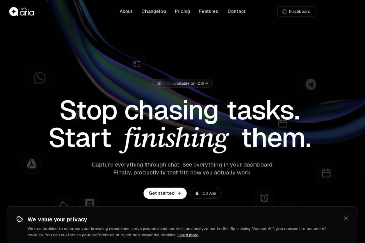 Hello Aria AI 智能体工具截图