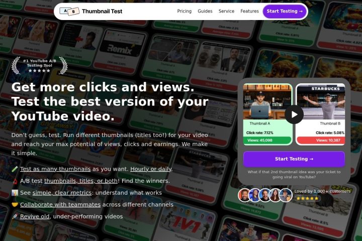 Thumbnail Test 界面截图