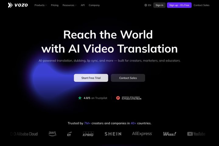 Vozo AI AI 智能体工具截图