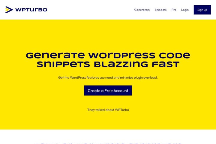 WPTurbo 界面截图