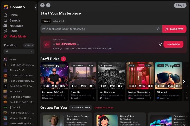 Sonauto AI 智能体工具截图