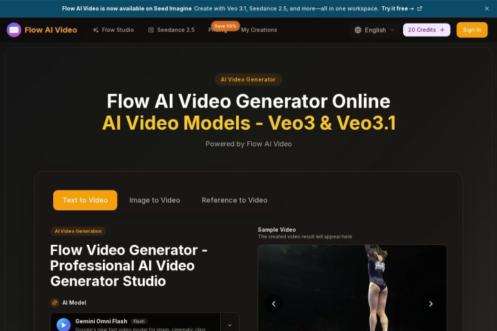 Flow AI Video 界面截图
