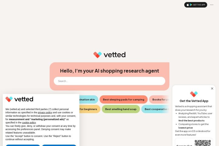Vetted 界面截图