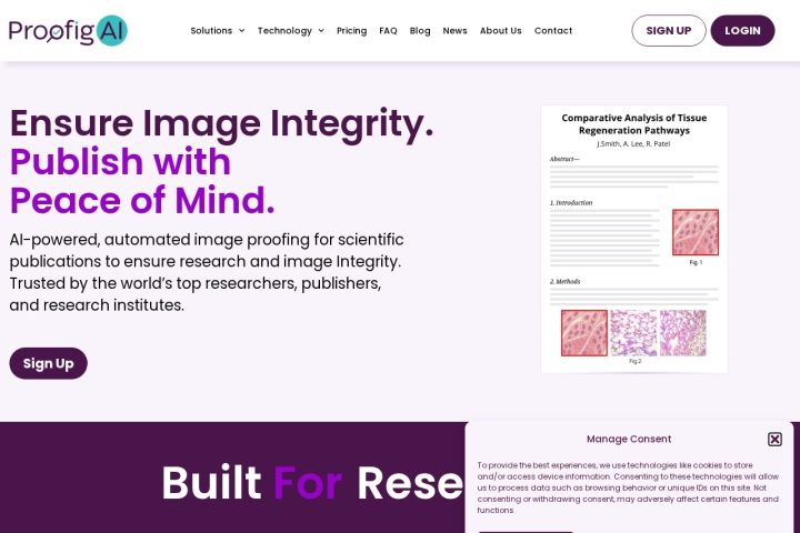 Proofig AI AI 智能体工具截图
