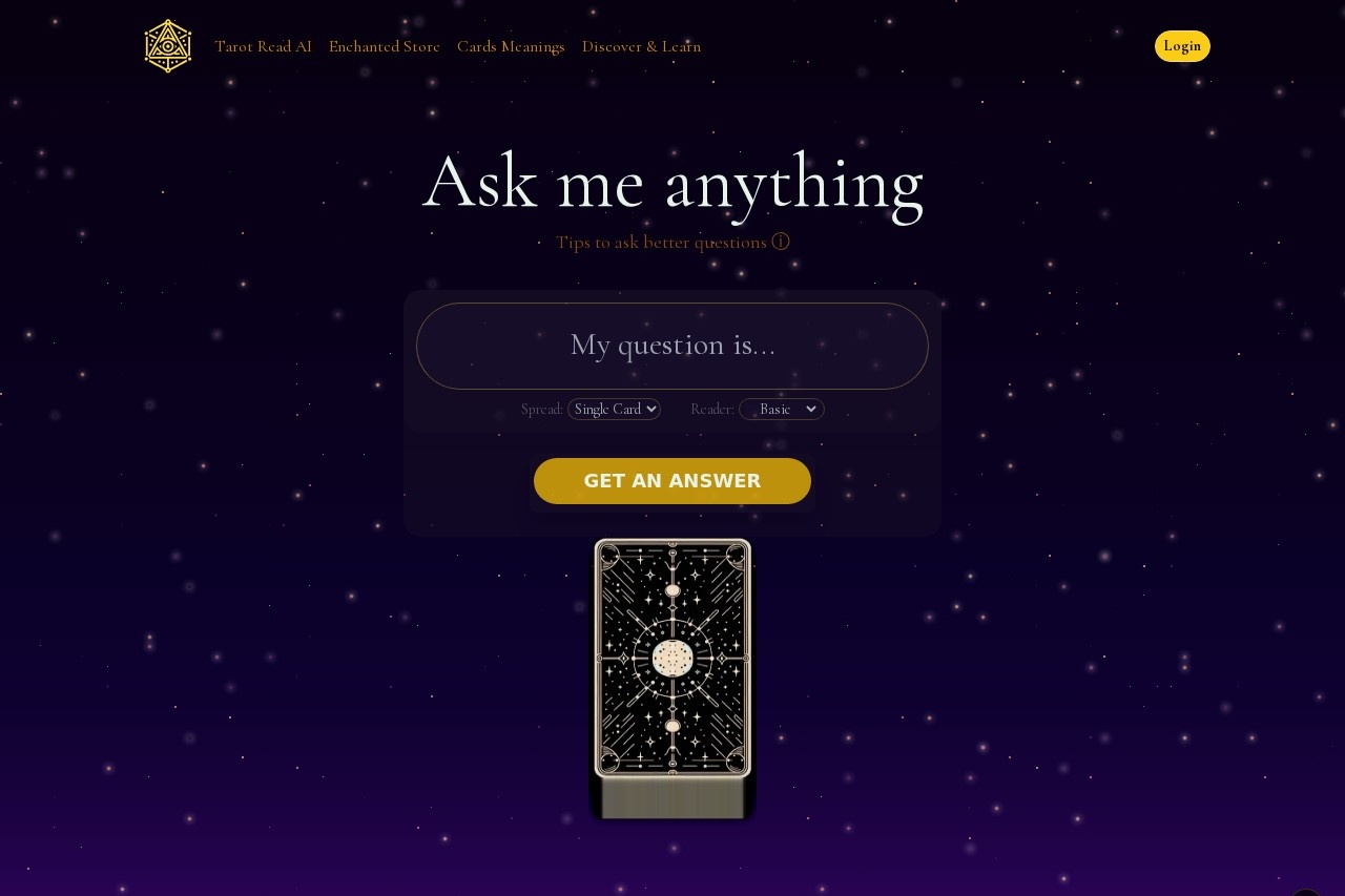 Tarot Read AI 界面预览